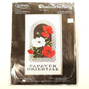 Embroidery Kit Begonia Fantasy #35-221 Charmin 12 x 20 Vintage Hand Screened Des